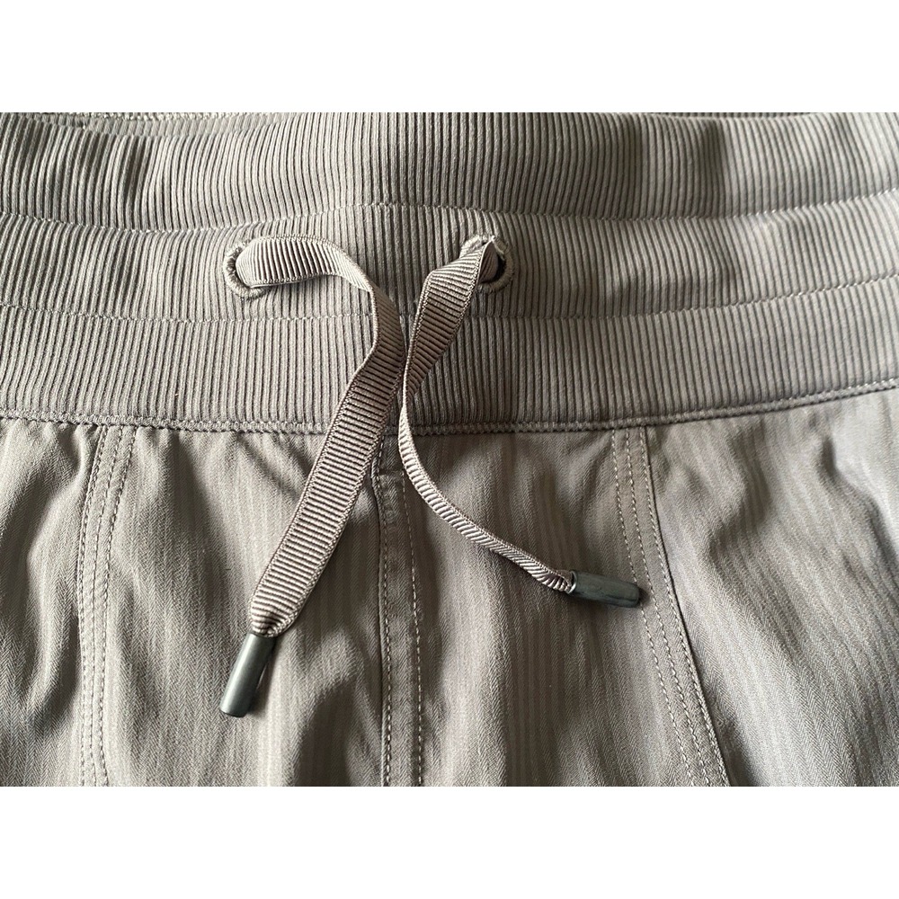 Lululemon Street To Studio Crop Pants Size 8 Grey Ruched Drawstring Cropped - Picture 6 of 6